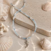 Mermaid akwamaryn, topaz i masa perłowa
